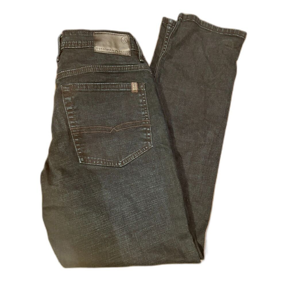 Mens Buffalo Jeans Slim Straight Dark Blue